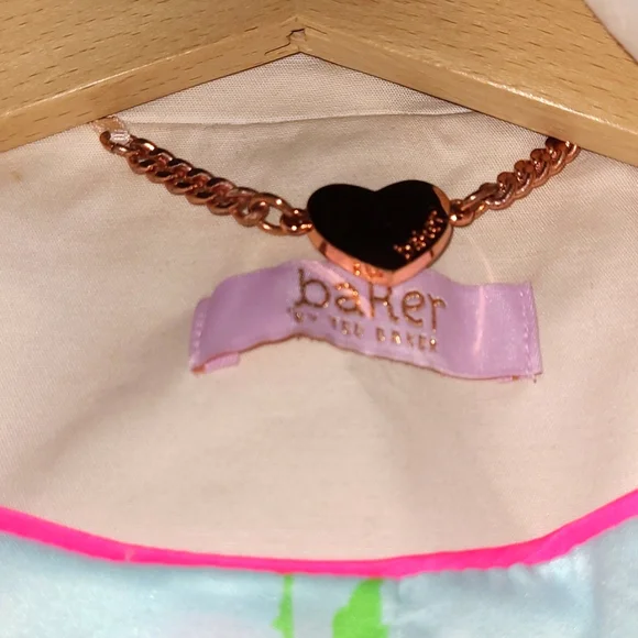 Ted Baker Girls Pink Flared Trench Coat - Picture 6 of 8